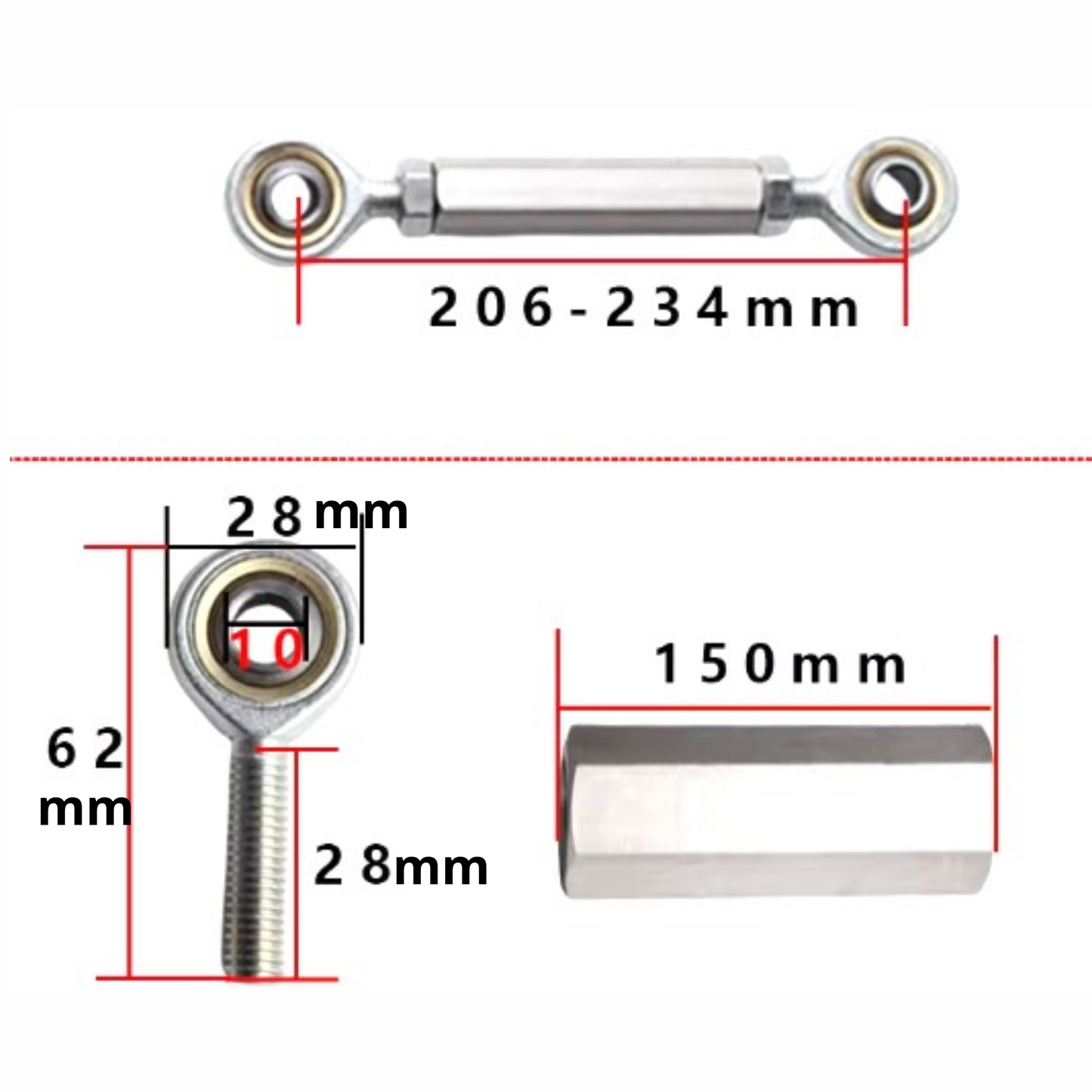 02.4) Ball Joint with Stainless Rod
