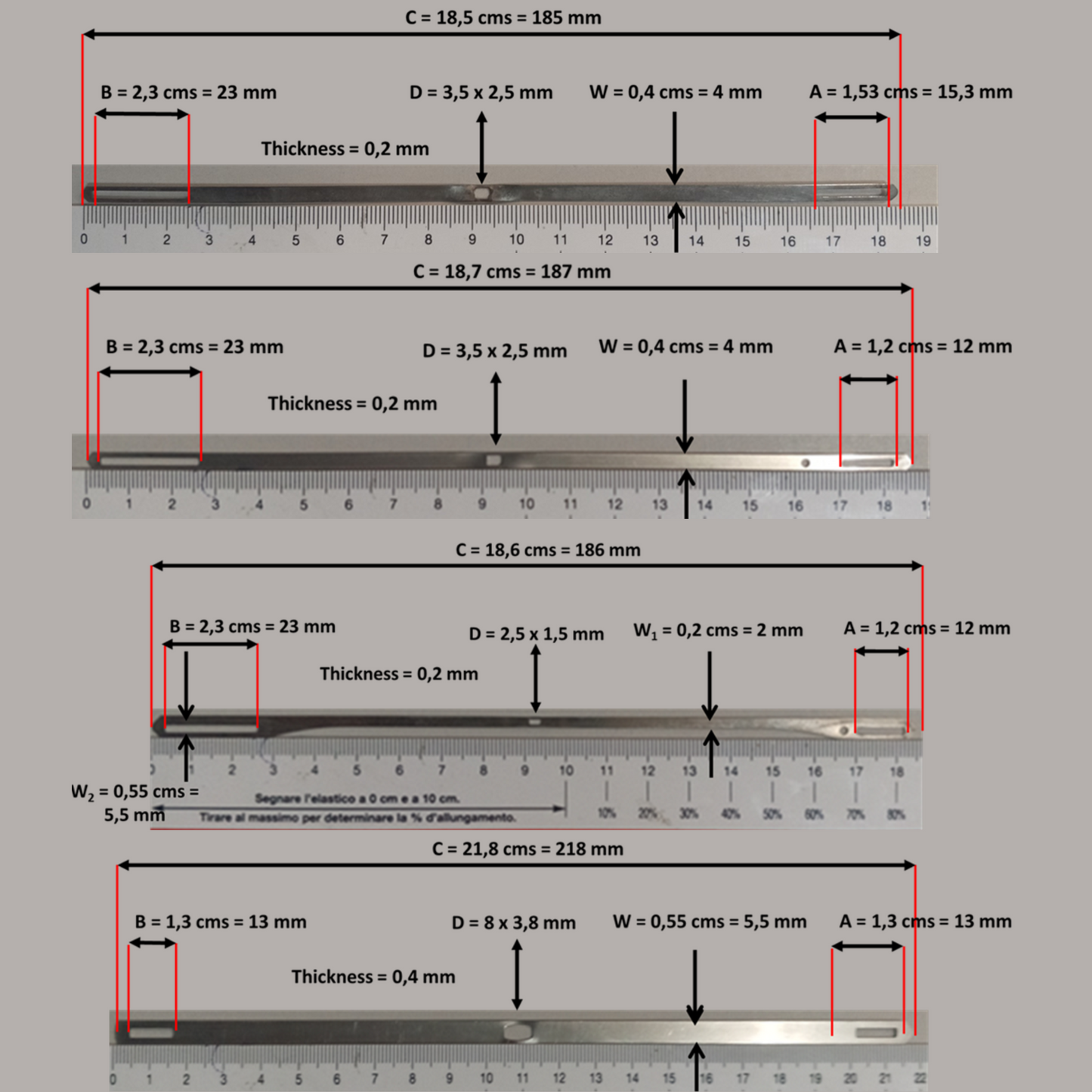 01.5) Stainless Steel Heddles