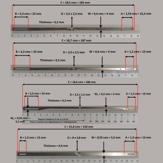 01.5) Stainless Steel Heddles