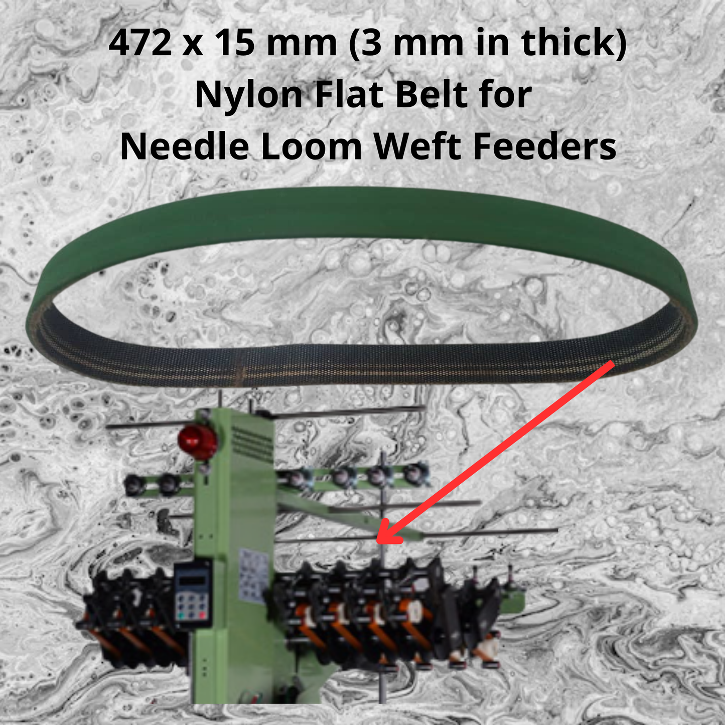 11.06) Nylon Flat Belt for Weft Feeders