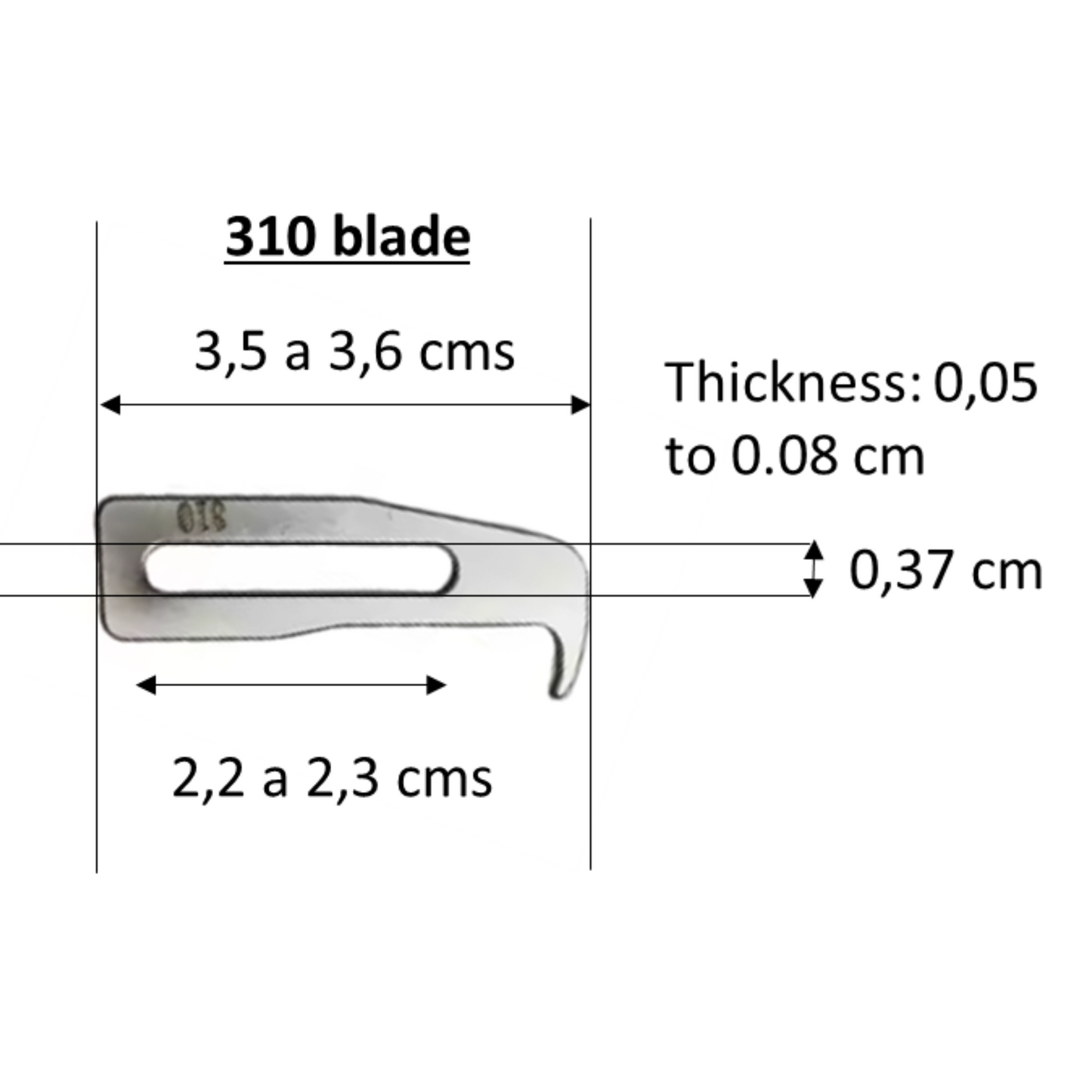 Weft Tensioning Hook Blade
