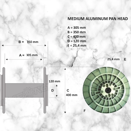 07.1) Warping Machine Aluminium Bobbins