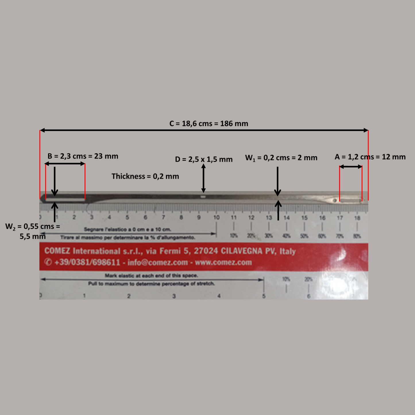 01.5) Stainless Steel Heddles